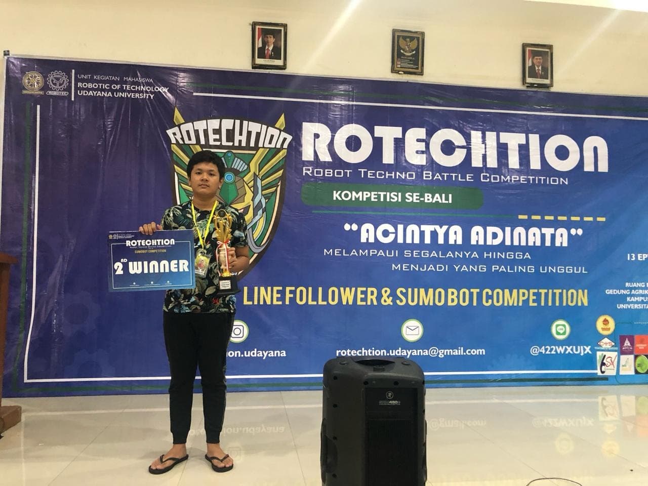 Prabu Mahendra, Robot Techno Competition ROTECHTION 2019 "Acintya Adinata"